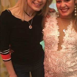 Express Black & Orange Top